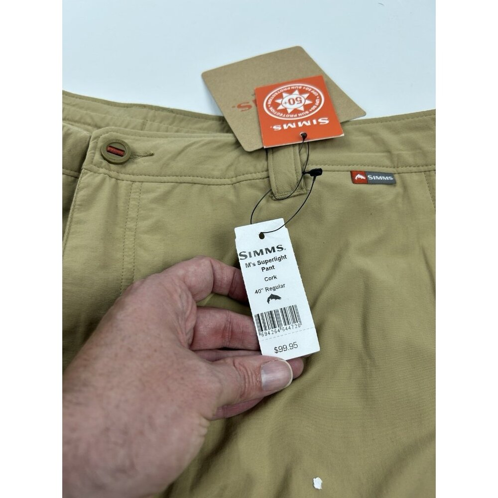 Simms Superlight  Pants Cork Men's 40x32 NWT New $99 Fishing Pants - Picture 8 of 16